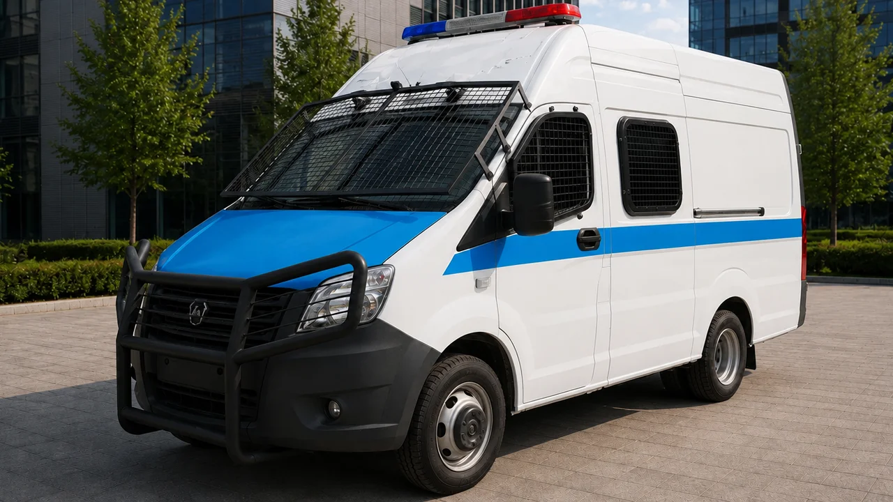 Спецавтомобиль для конвоирования на базе ГАЗель Next в полицейской окраске